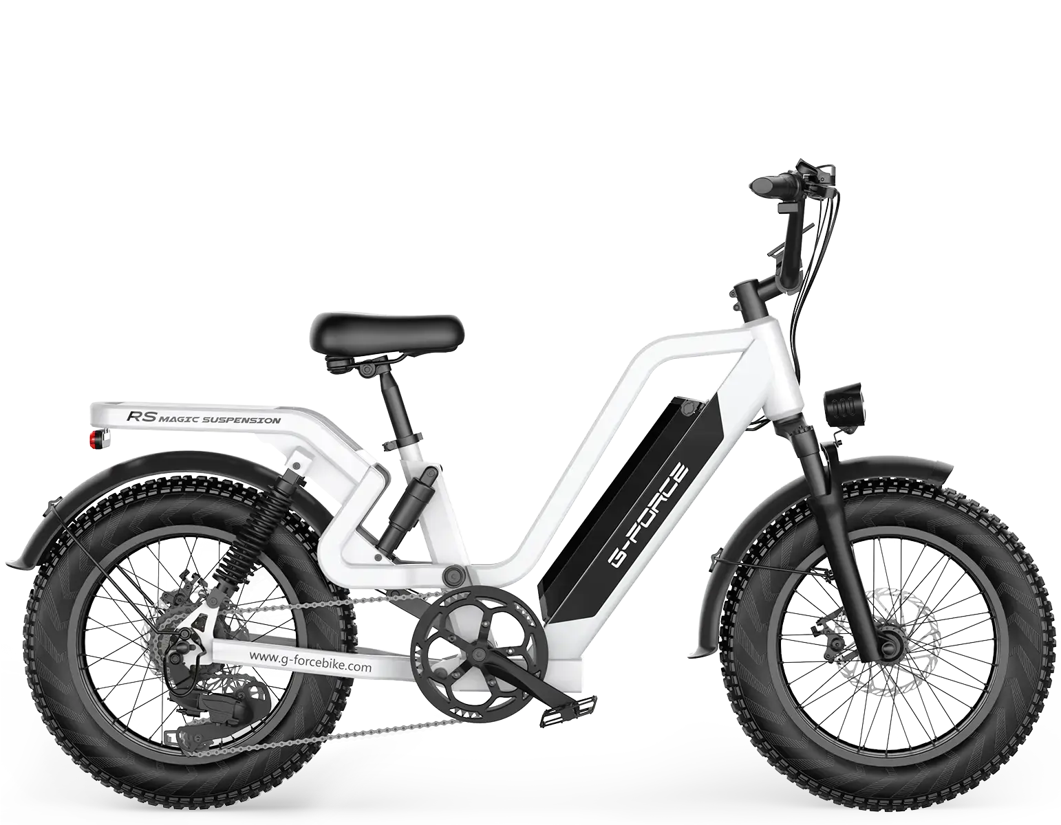 G FORCE RS ST Premium All Terrain Fat Tire Electric Bike with Magic Suspension G FORCE BIKE