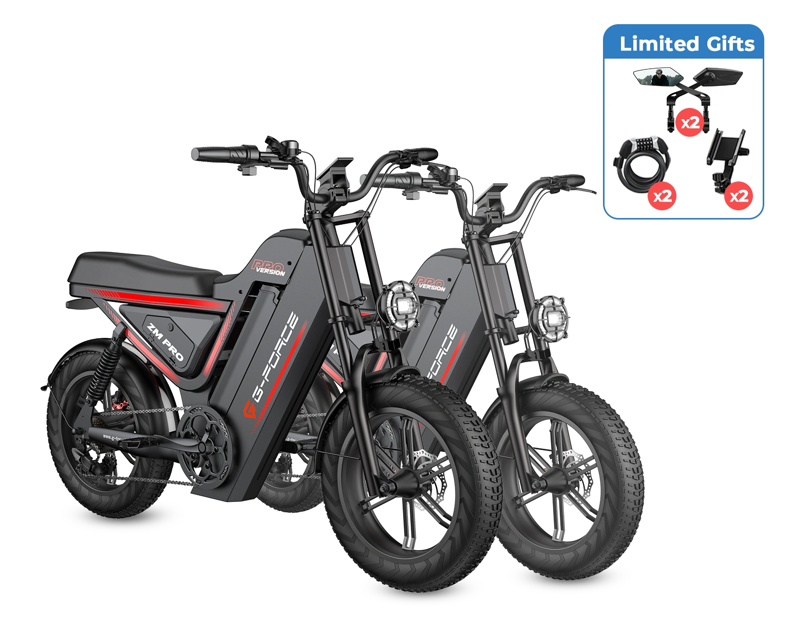 elektrofahrräder ebay Buy 2 G-FORCE ZM PRO 52V 60AH Ebikes