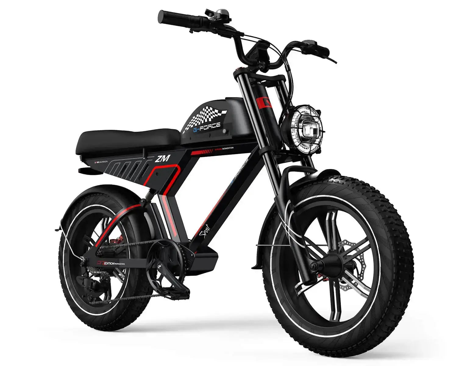 G-FORCE ZM Fat Tire Electric Bike | Full Suspension, Long Range