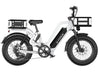 G-force RS ST electric bike with front and rear baskets, suitable for daily commuting and outdoor adventures.