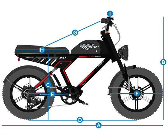 G-FORCE ZM Fat Tire Electric Bike Full Suspension, Long Range