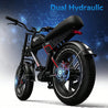 Dual hydraulic disc brakes electric mountain bike – powerful stopping system for fast fat tire ebike, ensures safety on off-road and city rides